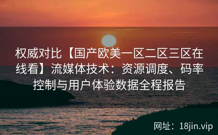 权威对比【国产欧美一区二区三区在线看】流媒体技术:资源调度、码率控制与用户体验数据全程报告 权威对比【国产欧美一区二区三区在线看】流媒体技术:资源调度、码率控制与用户体验数据全程报告
